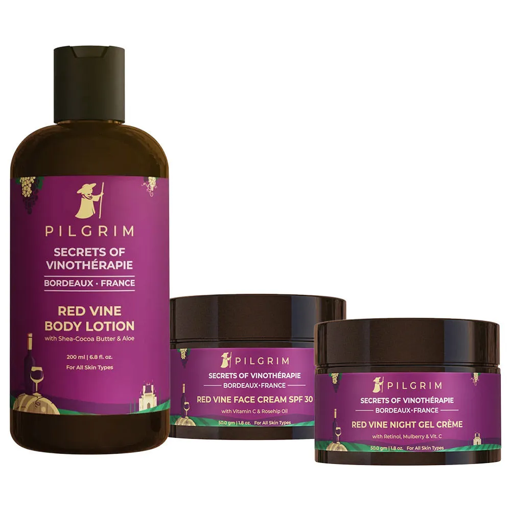 Pilgrim Red Vine Complete Moisturizing Combo Pack