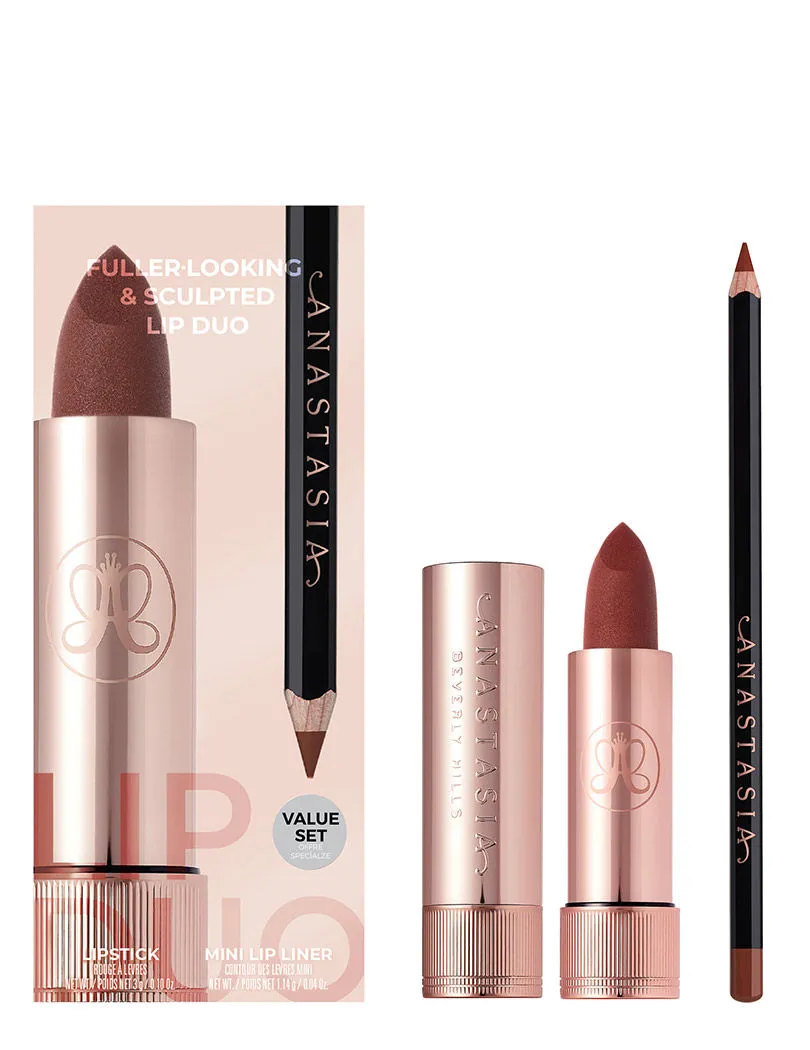 Anastasia Beverly Hills Fuller Looking & Sculpted Lip Duo Kit - Toffee Matte Lipstick + Malt Lip Liner