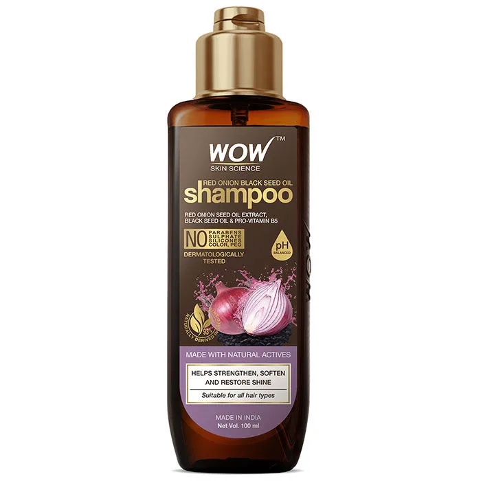 WOW Skin Science Red Onion Black Seed Hair Oil Shampoo