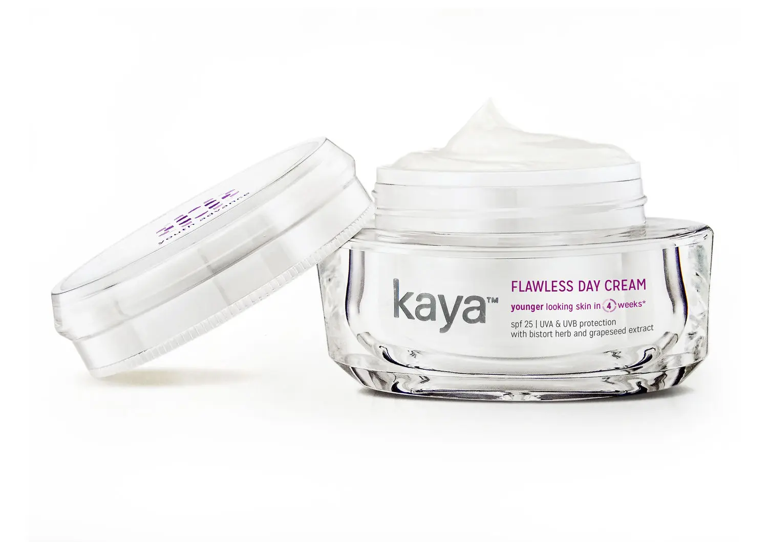 Kaya Flawless Day Cream Daily moisturizer with SPF 25 4 Star Boots Rating Protects skin from fine lines age spots 50g