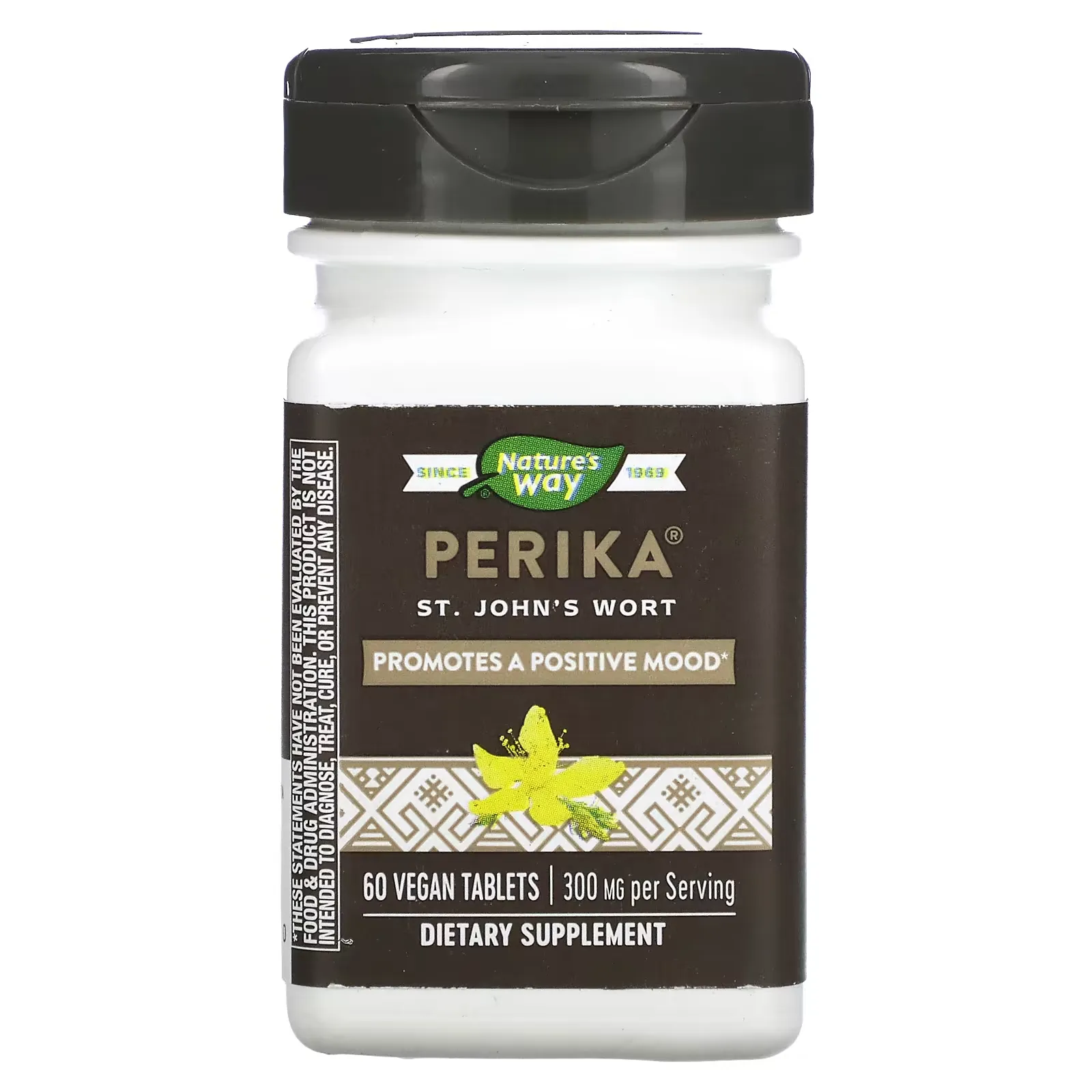 Perika, St. John's Wort, 300 mg, 60 Vegan Tablets