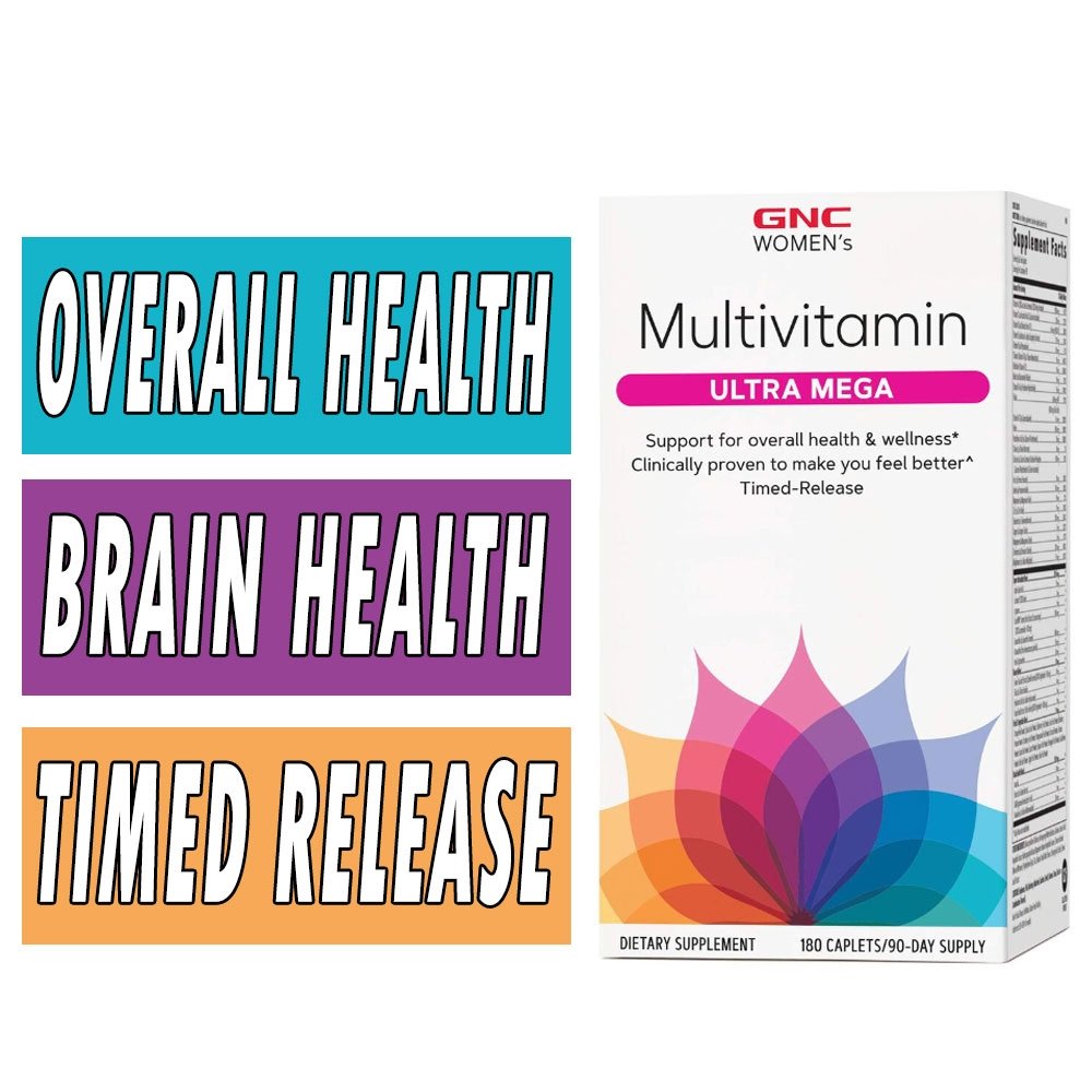 GNC Women's MultiVitamin Ultra Mega - 180 Caplets