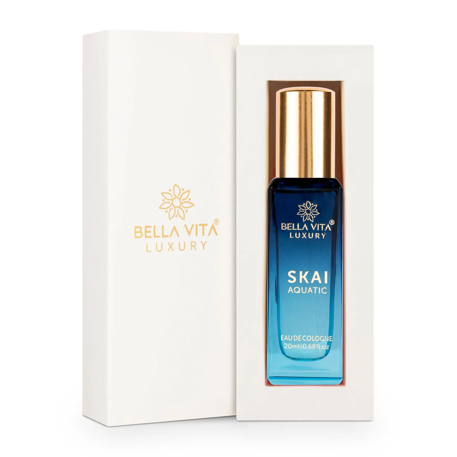 Bella Vita Organic SKAI AQUATIC Unisex Cologne Perfume For Men & Women with Musky & Fresh Fragrance 20 ML