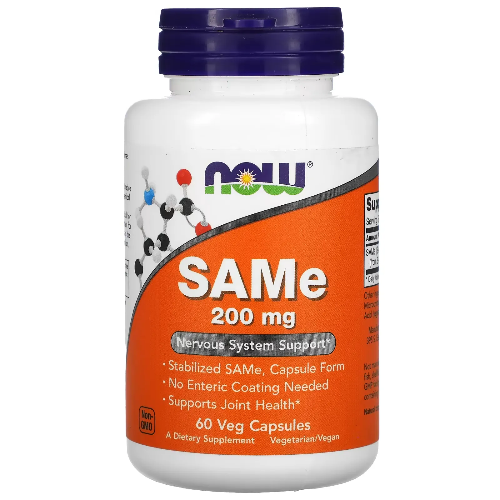 SAMe (Disulfate Tosylate), 200 mg, 60 Veg Capsules