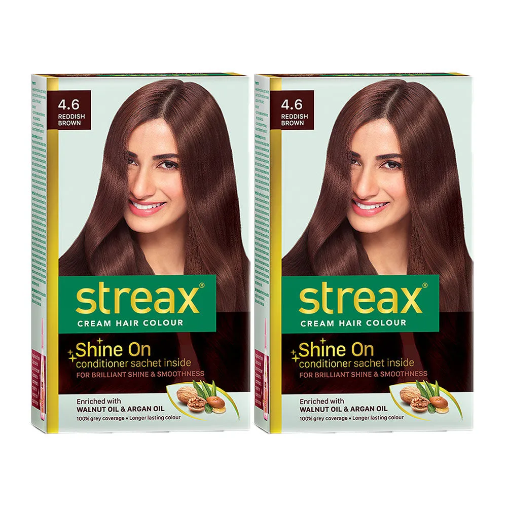 Streax Hair Colour - Reddish Brown 4.6 Pack Of 2