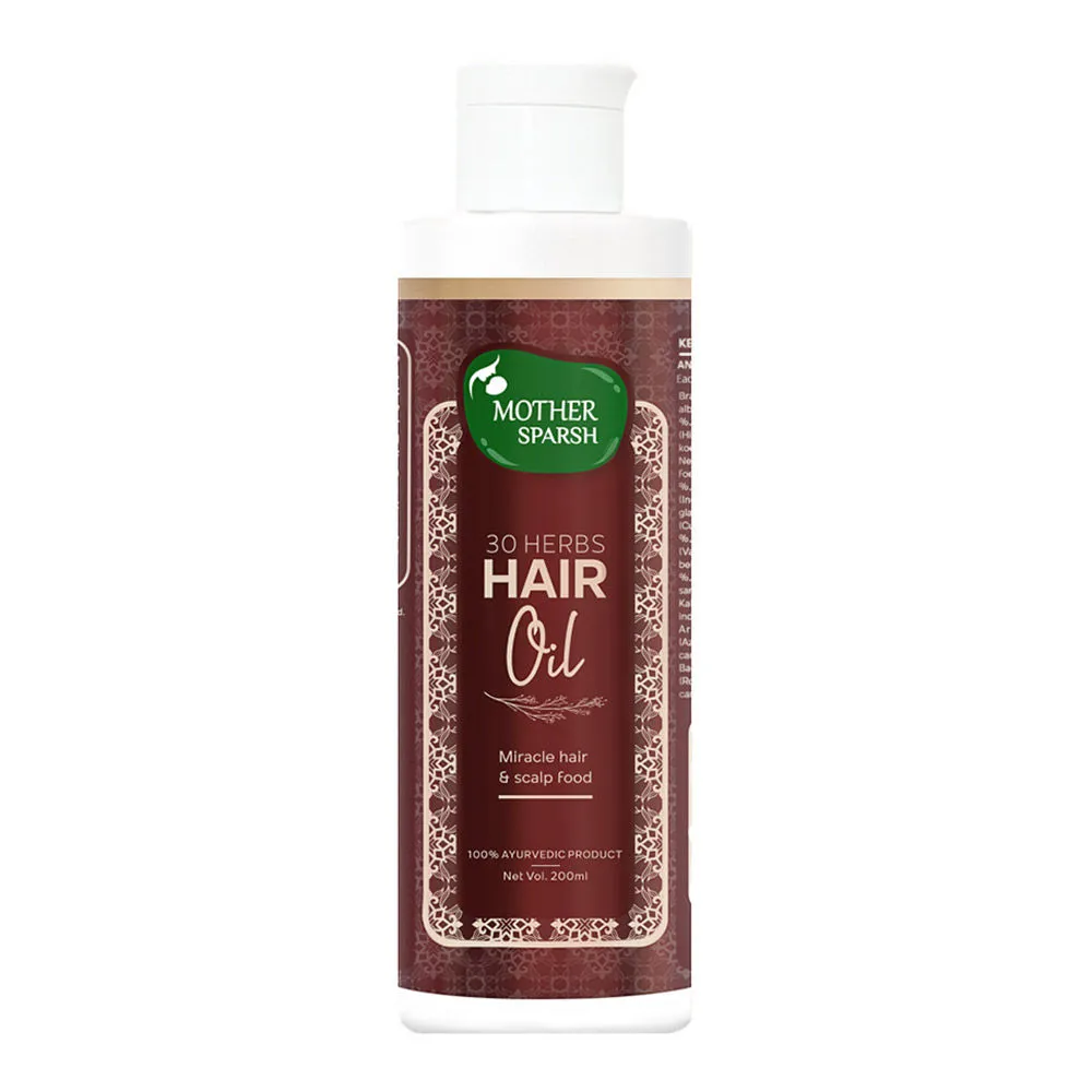 Mother Sparsh 30 Herbs Hair Oil For Hair Fall Control & Naturally Healthy Hair & Scalp