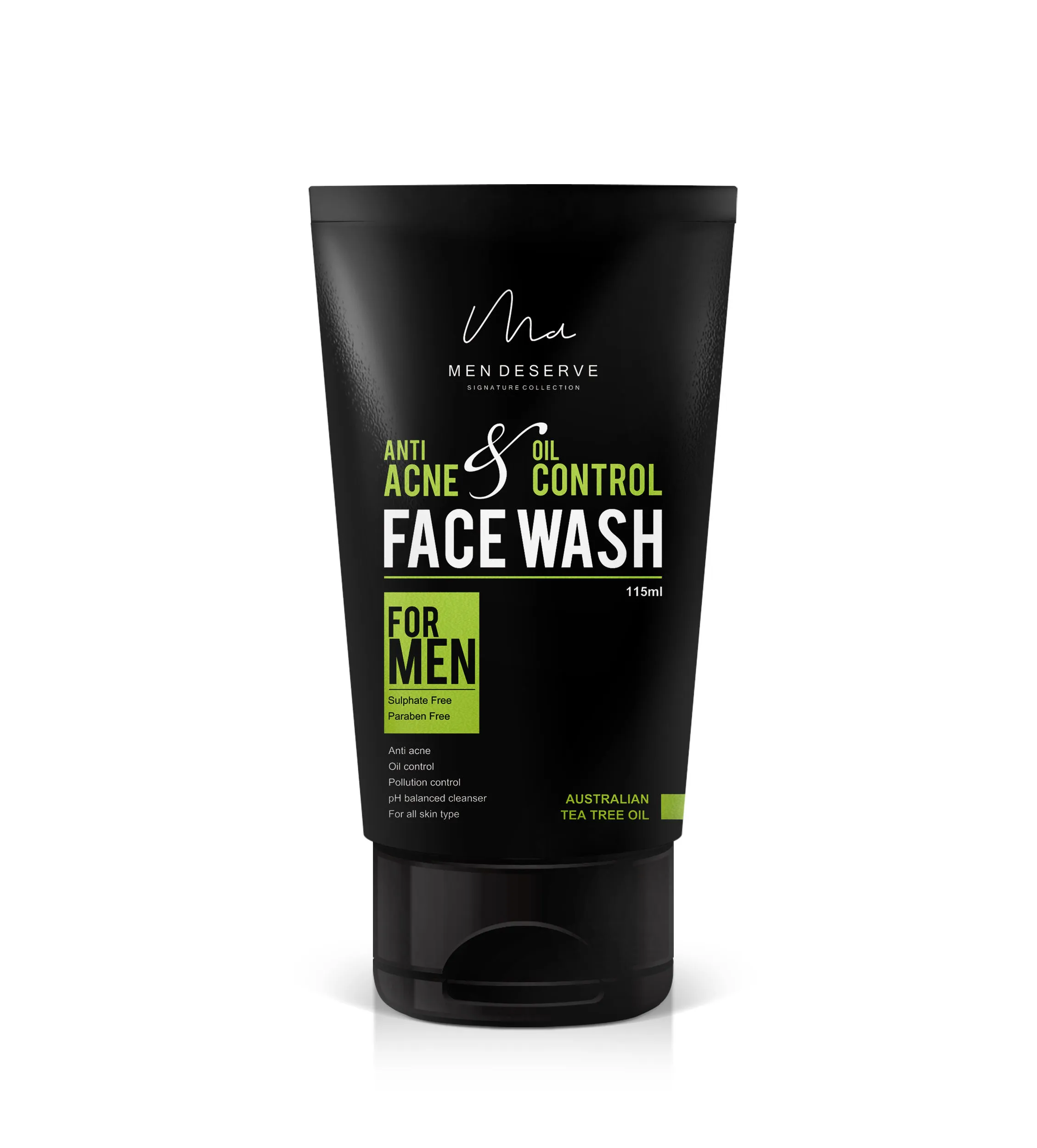 MEN DESERVE Anti Acne and Oil Control Face Wash With Australian Tea Tree