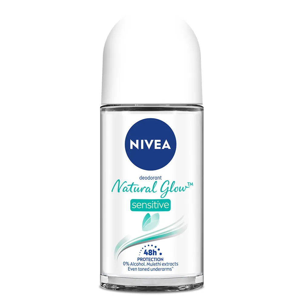 NIVEA Women Deodorant Roll On, Whitening Sensitive, for 48h Protection