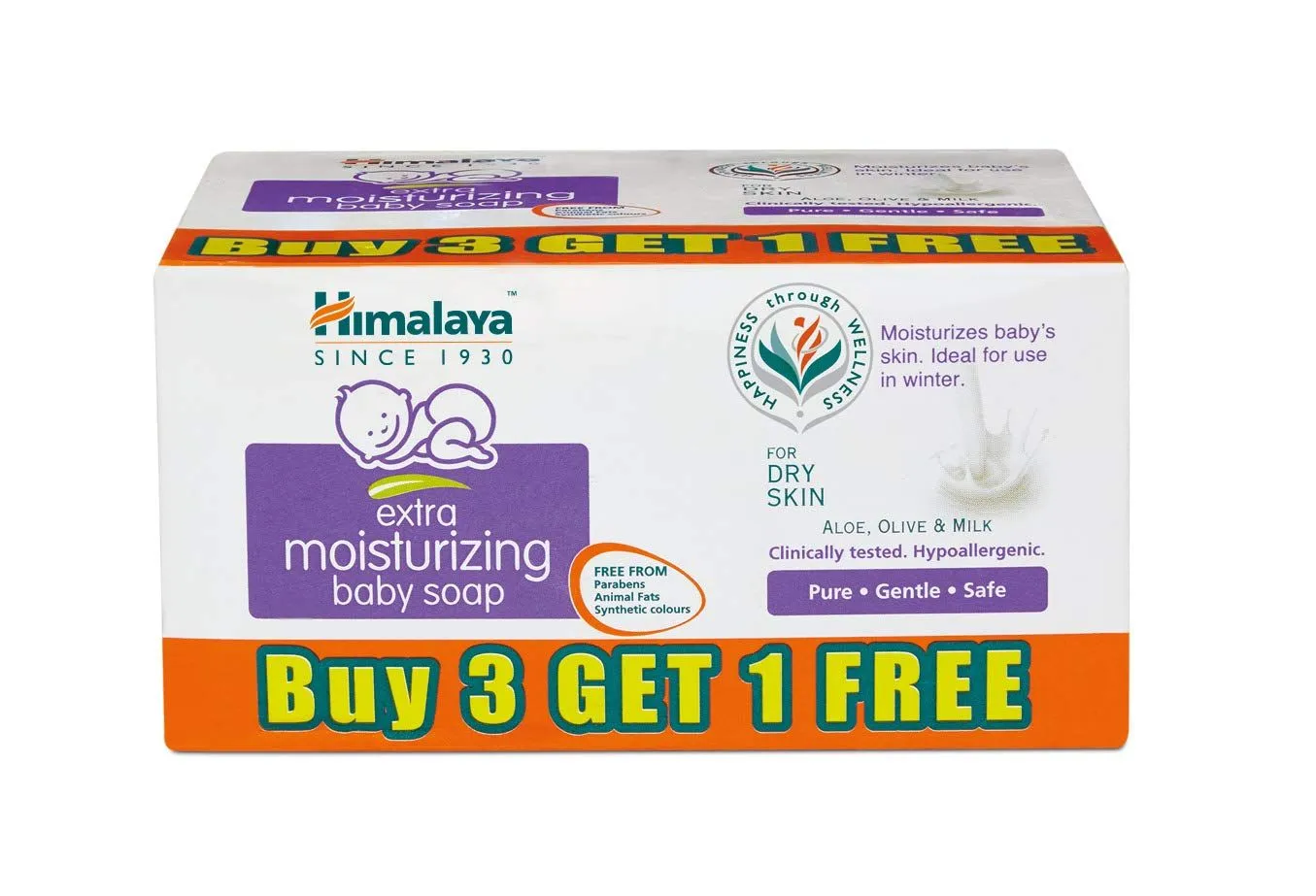 Himalaya Extra Moisture Baby Soap Buy 3 Get 1 Free