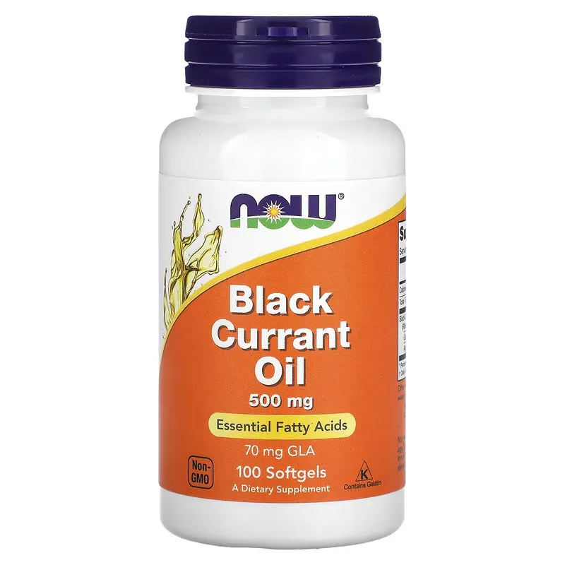 Black Currant Oil, 500 mg, 100 Softgels