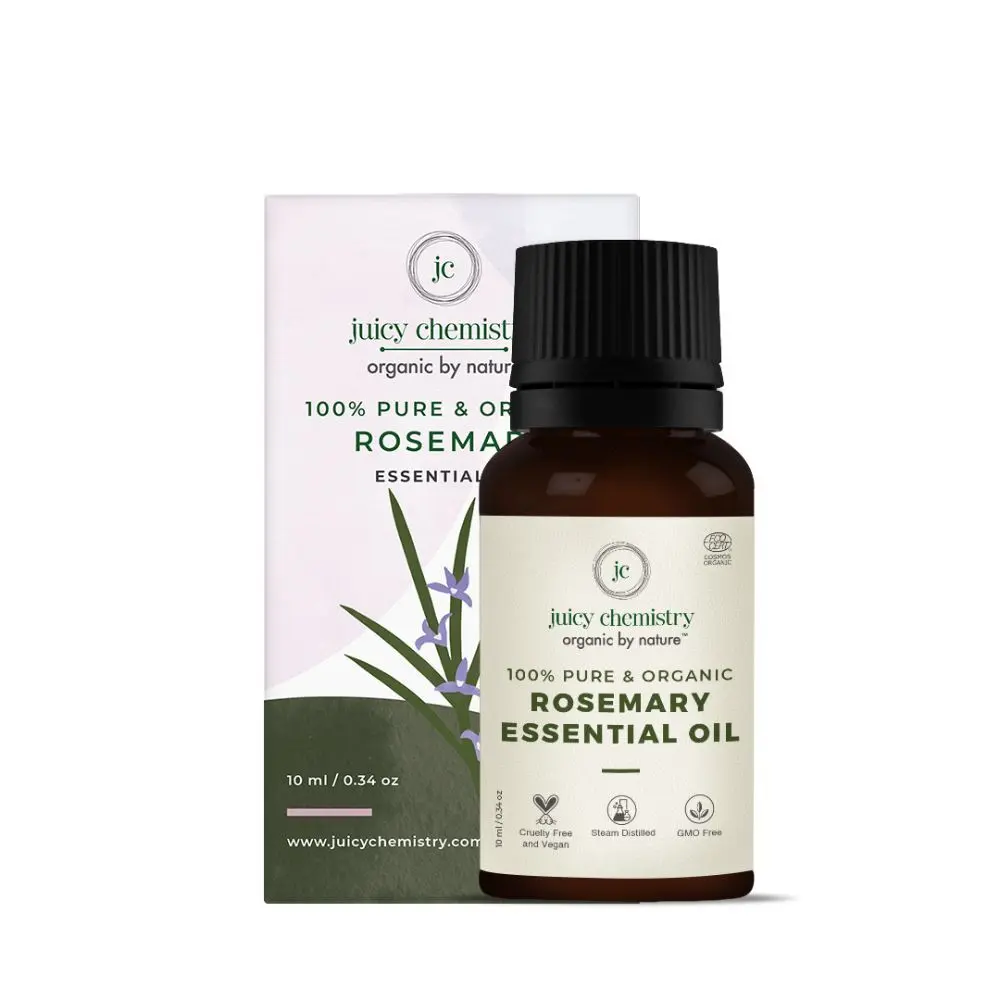 Juicy Chemistry 100% Organic Rosemary Essential Oil 10ml / 0.34oz