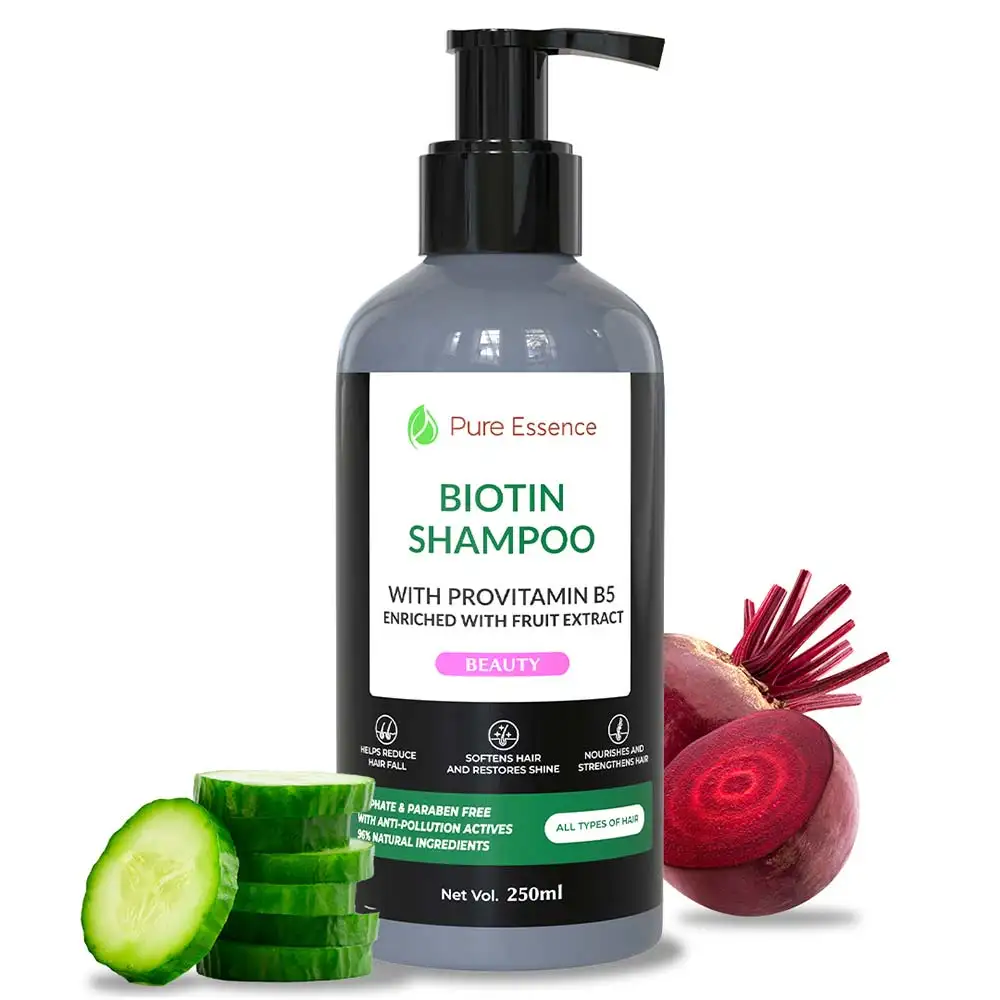 Pure Nutrition Biotin Shampoo with Provitamin B5,  250 ml  for All Hair Types