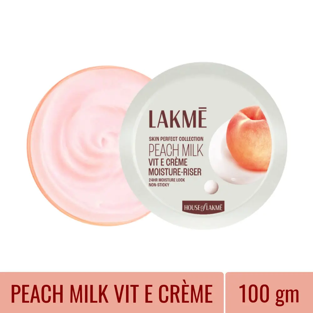 Lakme Peach Milk Vit-E creme Moisture-Riser, 100 gm 