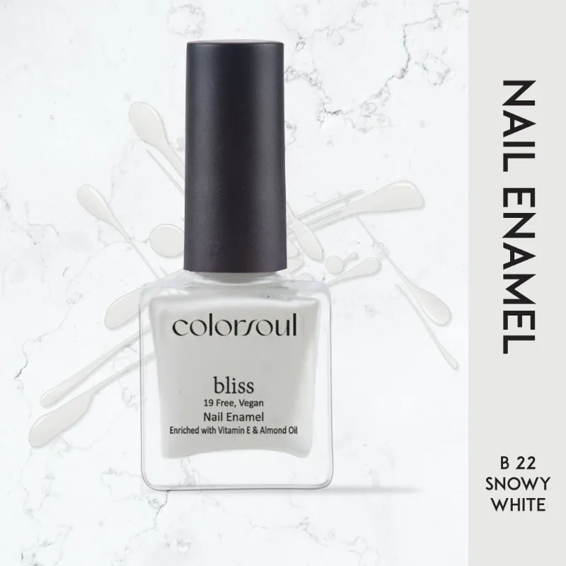 ColorSoul Bliss Nail Enamel - Snowy White