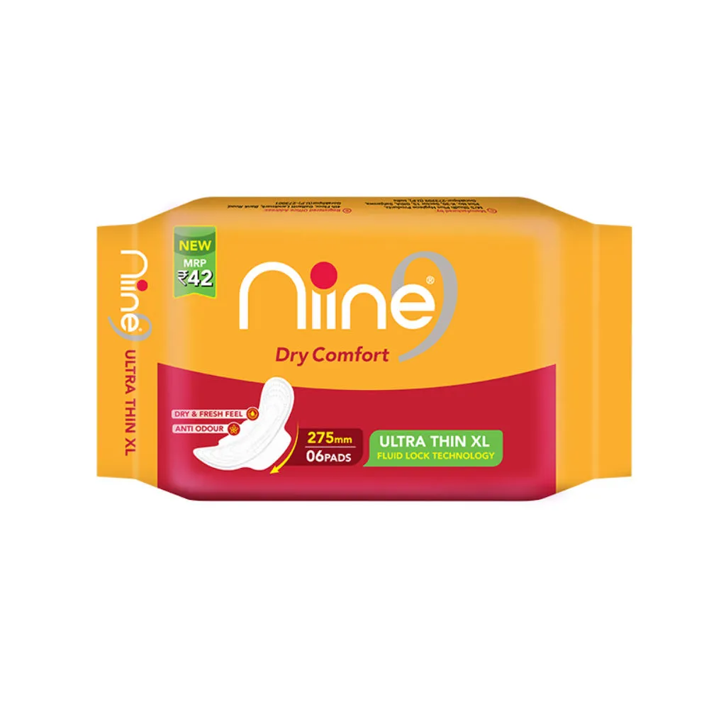 Niine Dry Comfort Sanitary Napkin Ultra Thin XL - 275 Mm