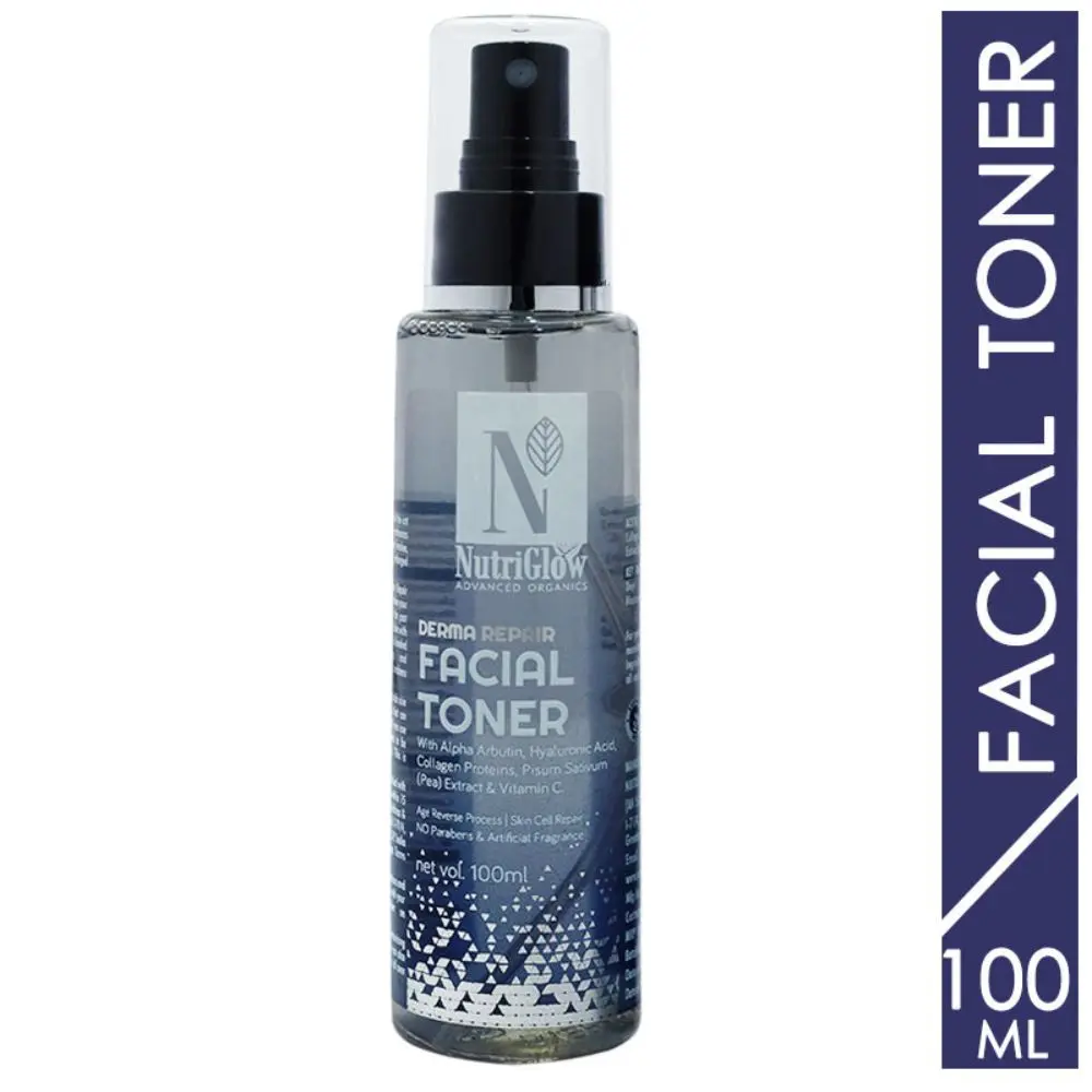 NutriGlow Advanced Organics Derma Repair Facial Toner With Alpha Arbutin & Hyaluronic Acid, 100ml