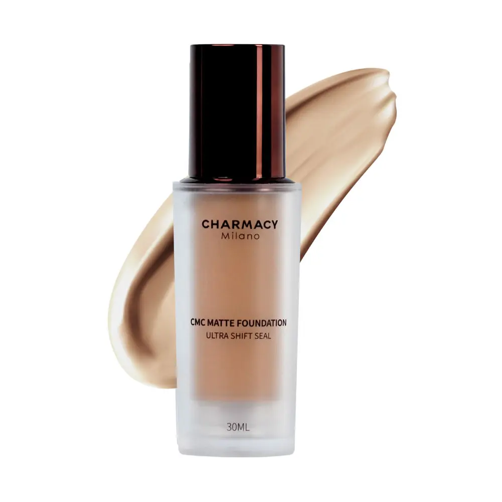 Charmacy Milano Matte Foundation 10 - Perfect Canvas for Your Make-Up Buildable Coverage, Instant Hydrating, Light Weight, Suitable for All Skin Types, 24-Hour Wear, Seamless Blend, Flawless Finish