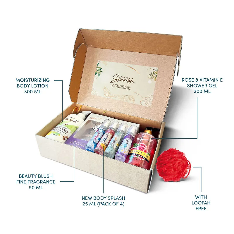 Layer'r Wottagirl Gift Pack with Shower Gel, Body Lotion, Fine Fragrance + Body Splash