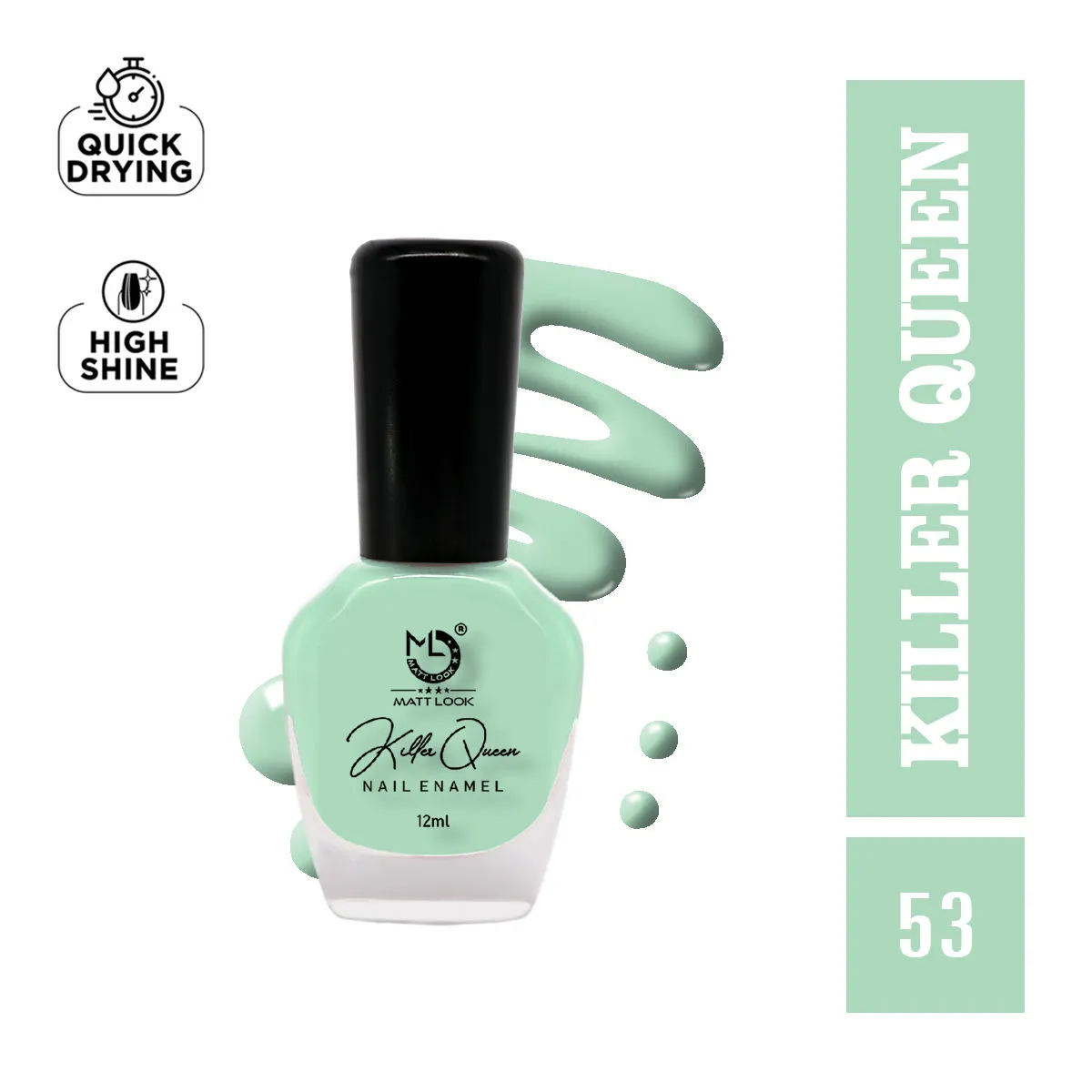 Matt look Killer Queen Nail Enamel - Shade-53