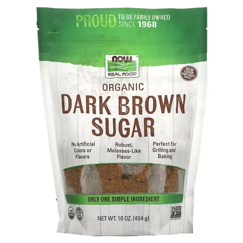 Real Food, Organic Dark Brown Sugar, 16 oz (454 g)