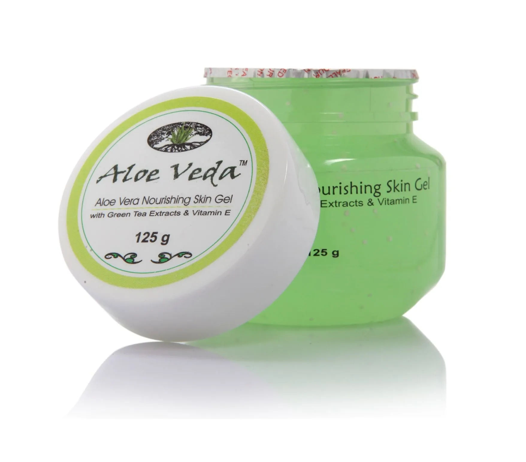 Aloe Veda Nourishing Aloe Vera Skin Gel With Green Tea Extracts & Vitamin E