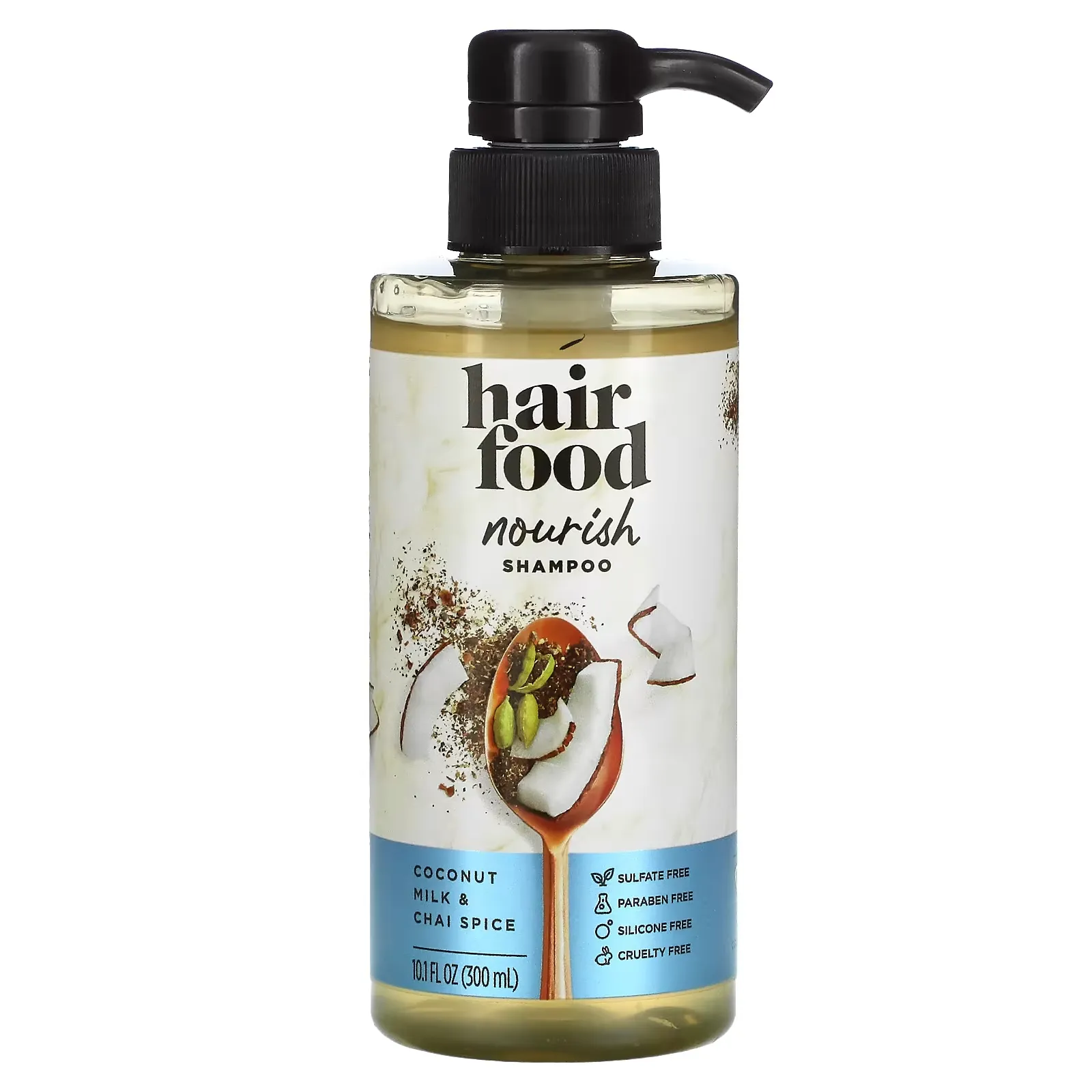 Nourish Shampoo, Coconut Milk & Chai Spice,  10.1 fl oz (300 ml)