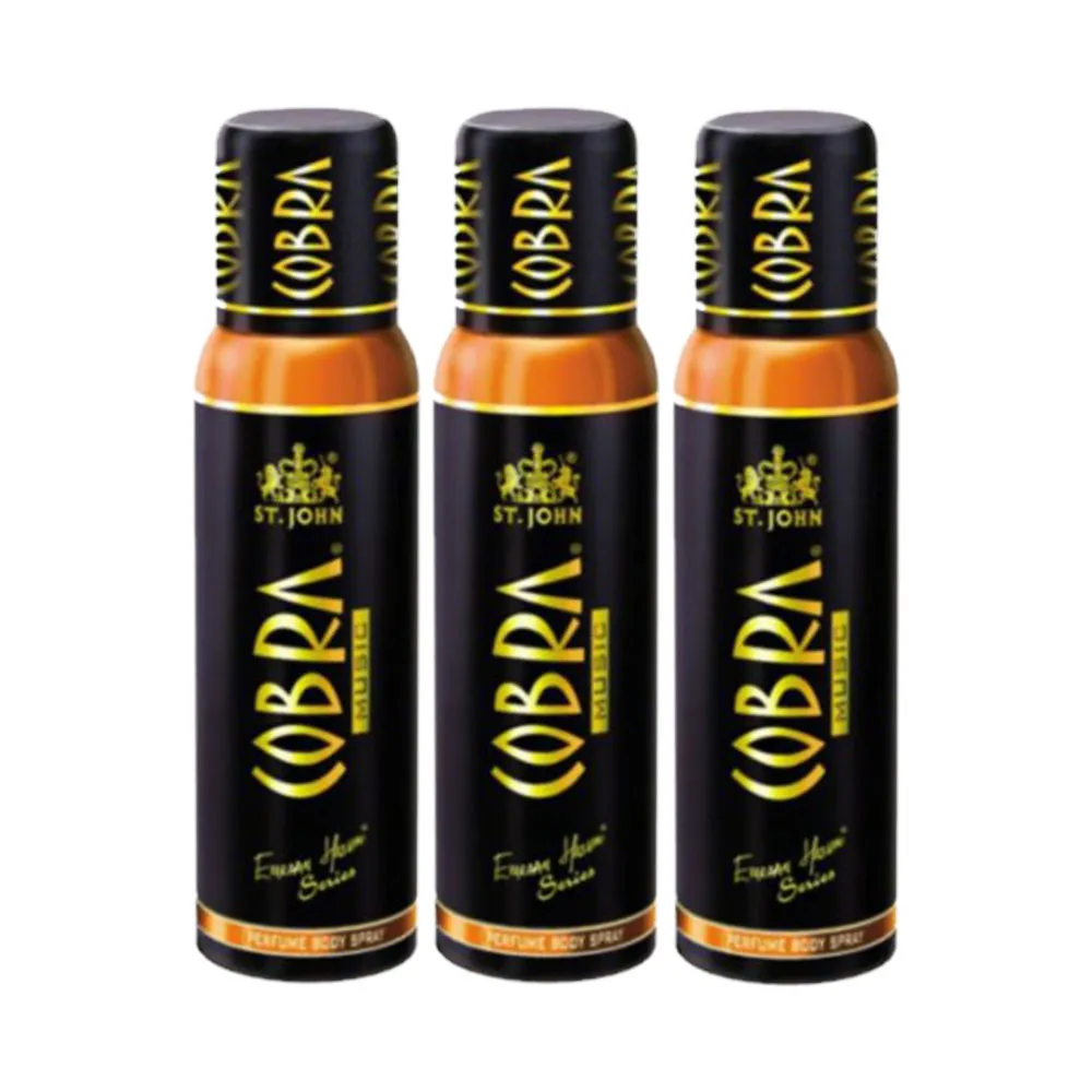 ST-JOHN Cobra No Gas Deo Music - Pack of 3