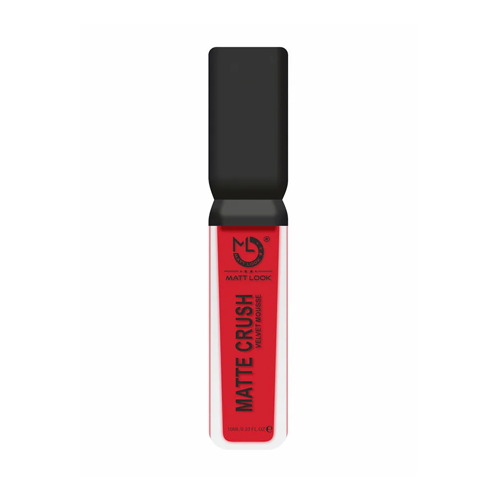 Matt look Matte Crush Velvet Mousse Lipstick - Go Red