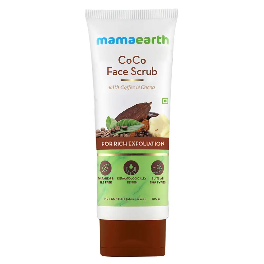 Mamaearth CoCo Face Scrub,  100 g  with Coffee & Cocoa for Rich Exfoliation