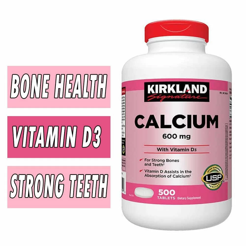 Kirkland Calcium with D3 - 600 mg - 500 Tablets