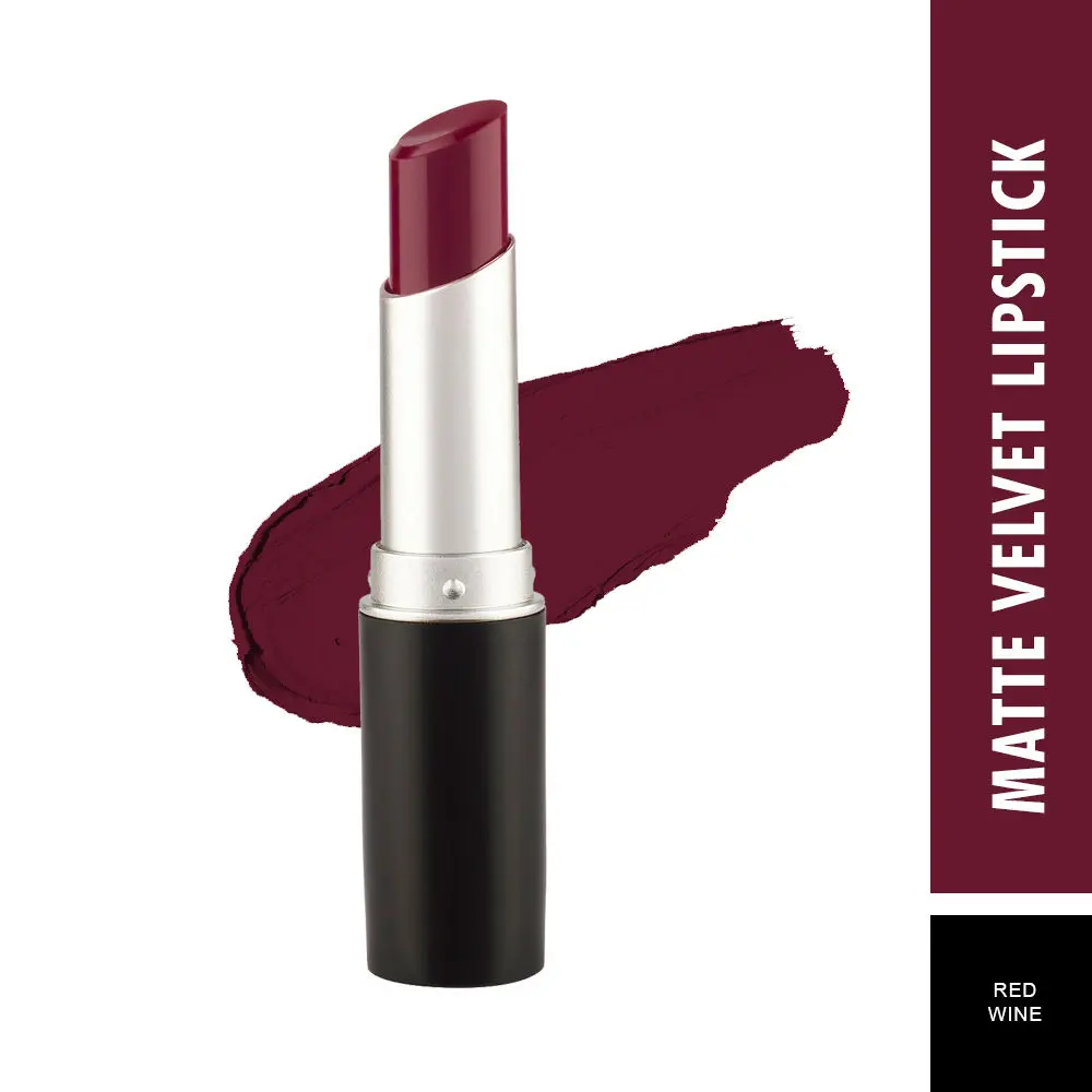 Swiss Beauty Matte Smooth Velvet Lipstick - 324 - Red Wine - (3.2 g)