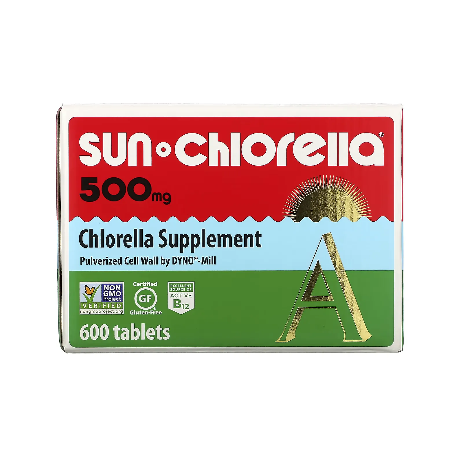 Chlorella, 500 mg, 600 Tablets