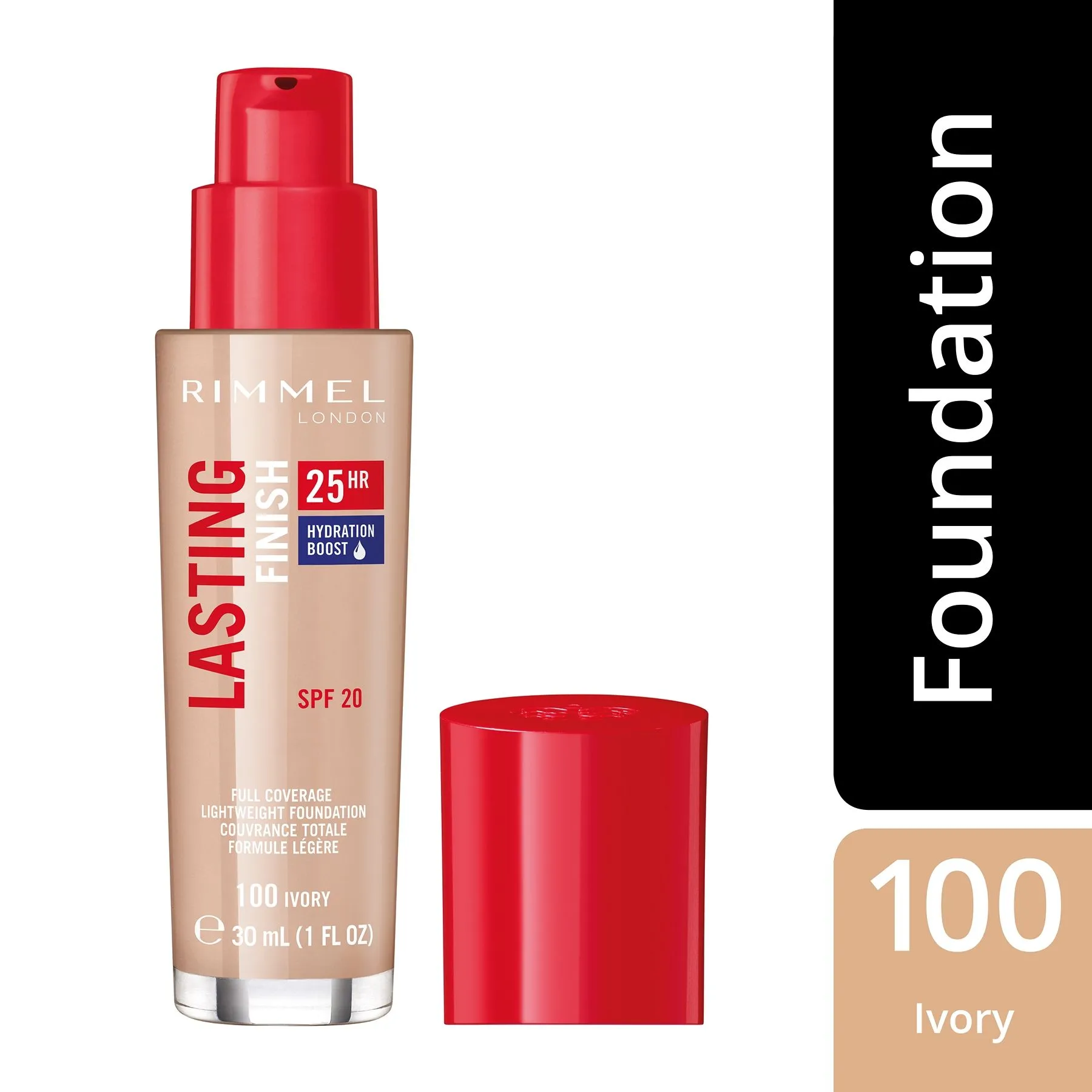 Rimmel London Lasting Finish 25 Hour Foundation Spf 20 - Ivory