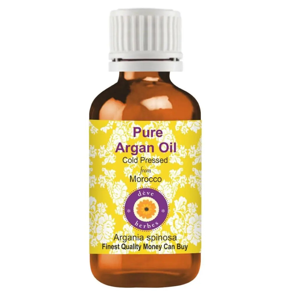 Deve Herbes Pure Argan Oil (30 ml) (Moroccan) (Argania spinosa) 100% Natural Therapeutic Grade Cold Pressed