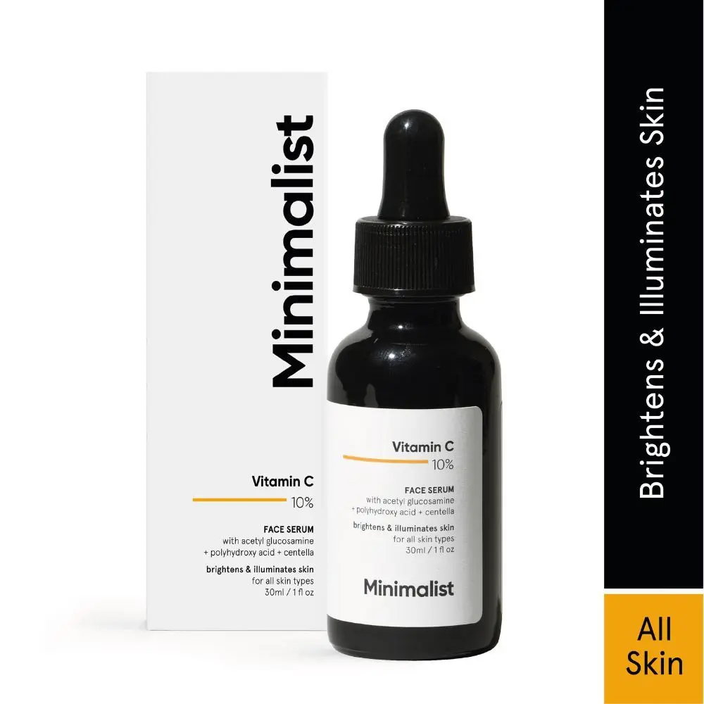 Minimalist Vitamin C 10% Face Serum, brightens & illuminates skin, 30 ml