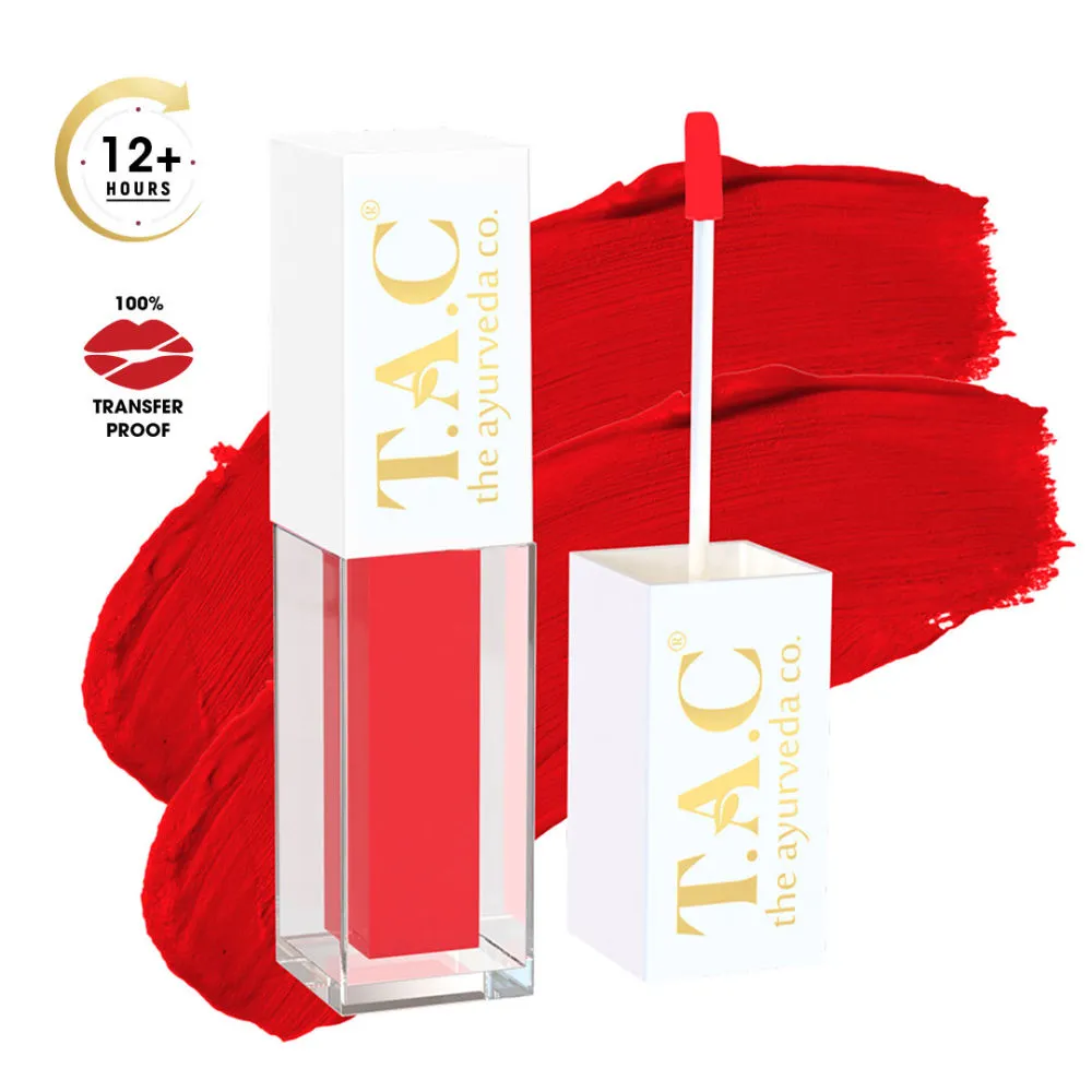 TAC - The Ayurveda Co. Long Stay Matte Liquid Lipstick - Miss Red