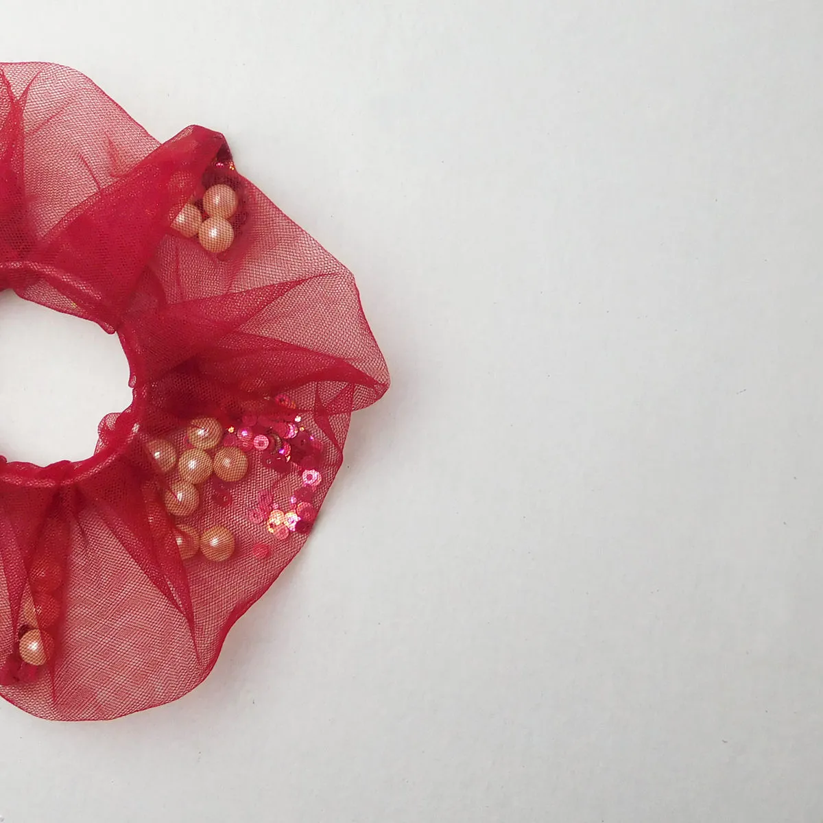 Soho Boho Studio Fiery Pearl Scrunchie