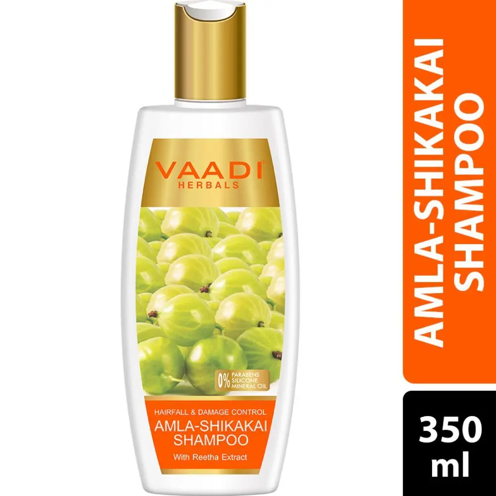 Vaadi Herbals Amla Shikakai Hairfall & Damage Control Shampoo (350 ml)