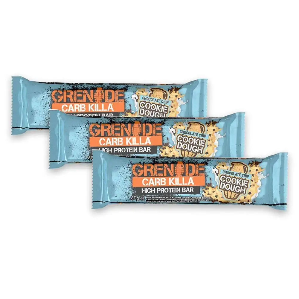 Grenade Carb Killa High Protein Bar,  3 bar(s)  Chocolate Chip Cookie Dough