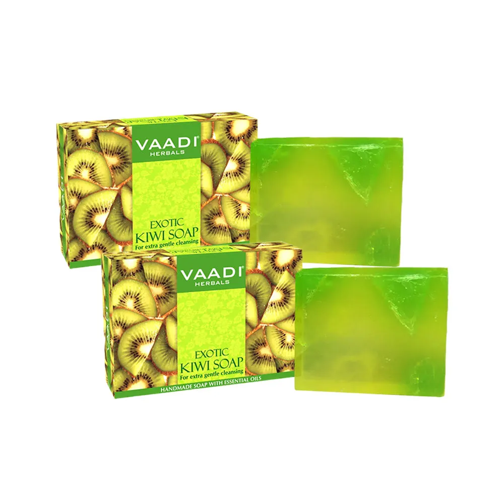 Vaadi Herbals Exotic Kiwi Soap For Extra Gentle Cleansing - Pack of 2