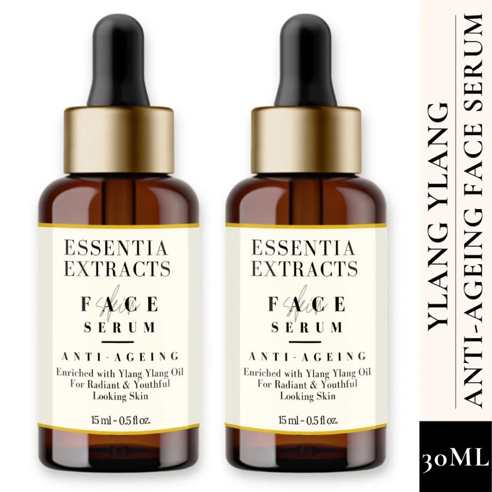 Essentia Extracts Face Serum Anti-ageing Enriched With Ylang Ylang Oil - Pack Of 2