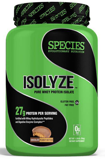 Isolyze, Protein, By Species Nutrition, Chocolate Peanut Butter, 22 Servings