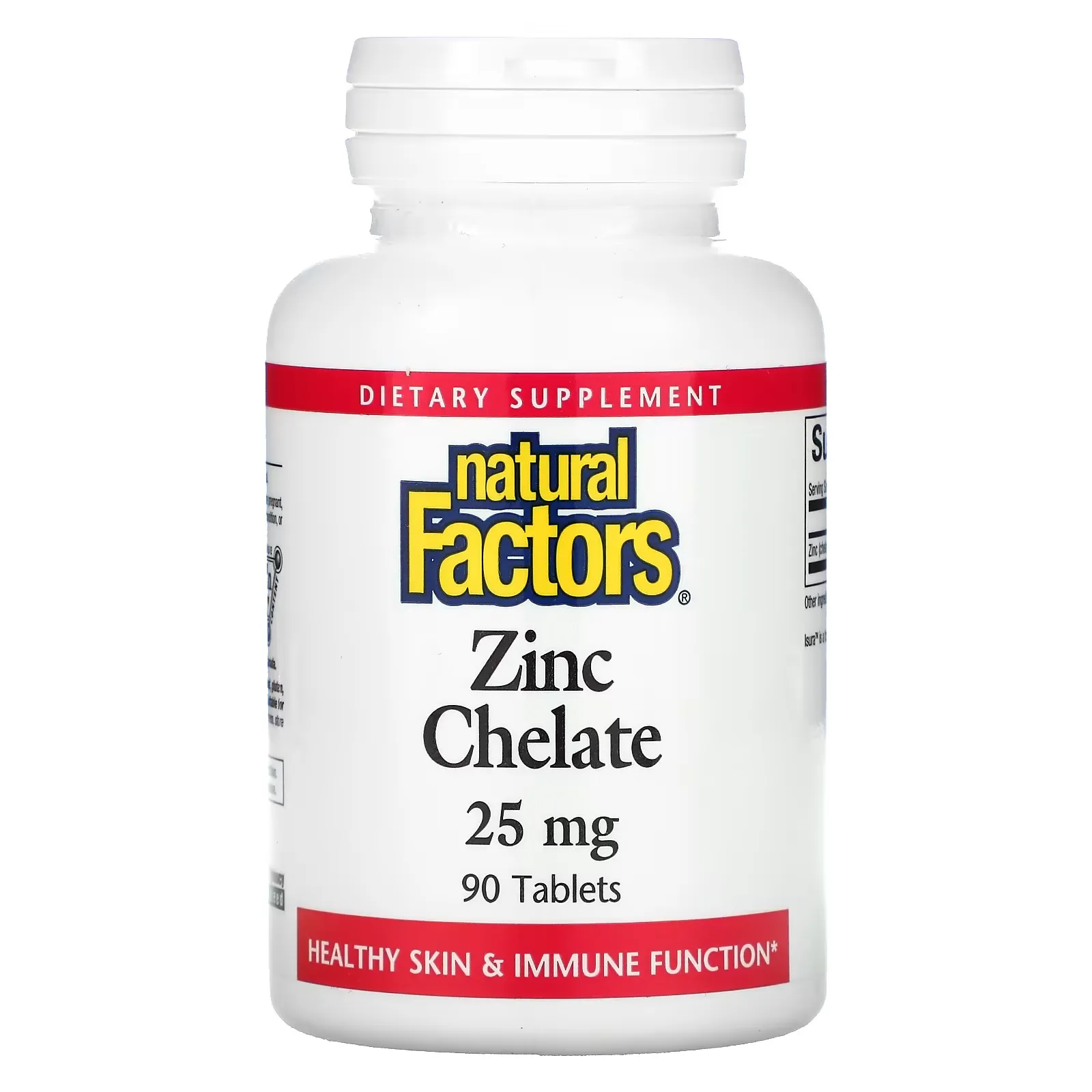 Zinc Chelate, 25 mg, 90 Tablets