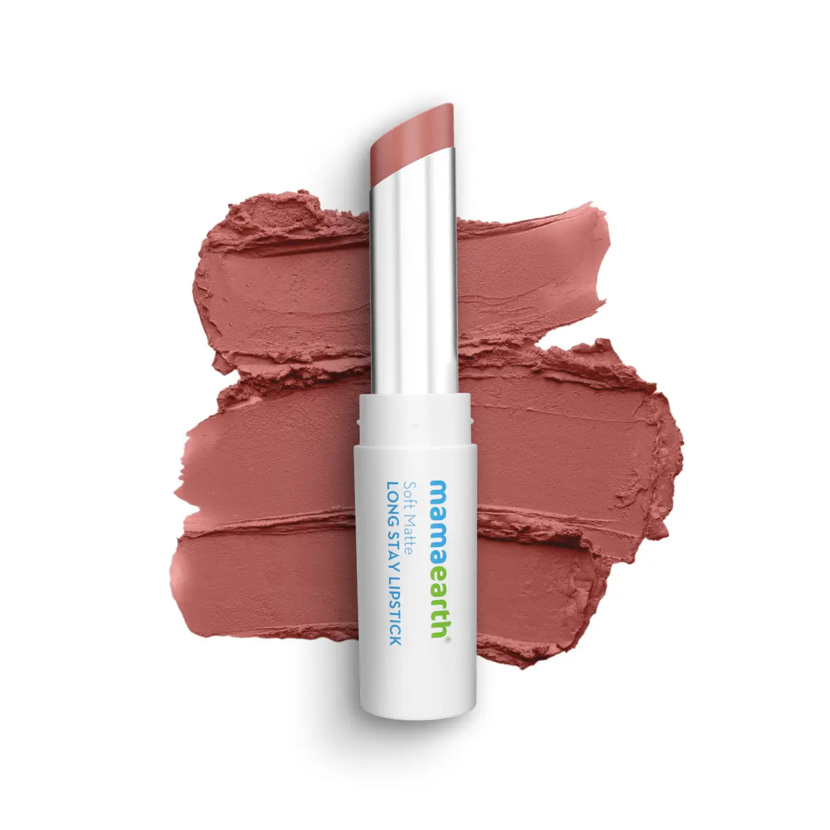 Mamaearth Soft Matte Long Stay Lipsticks with Jojoba Oil & Vitamin E for 12 Hour - Woody Rose -3.5g