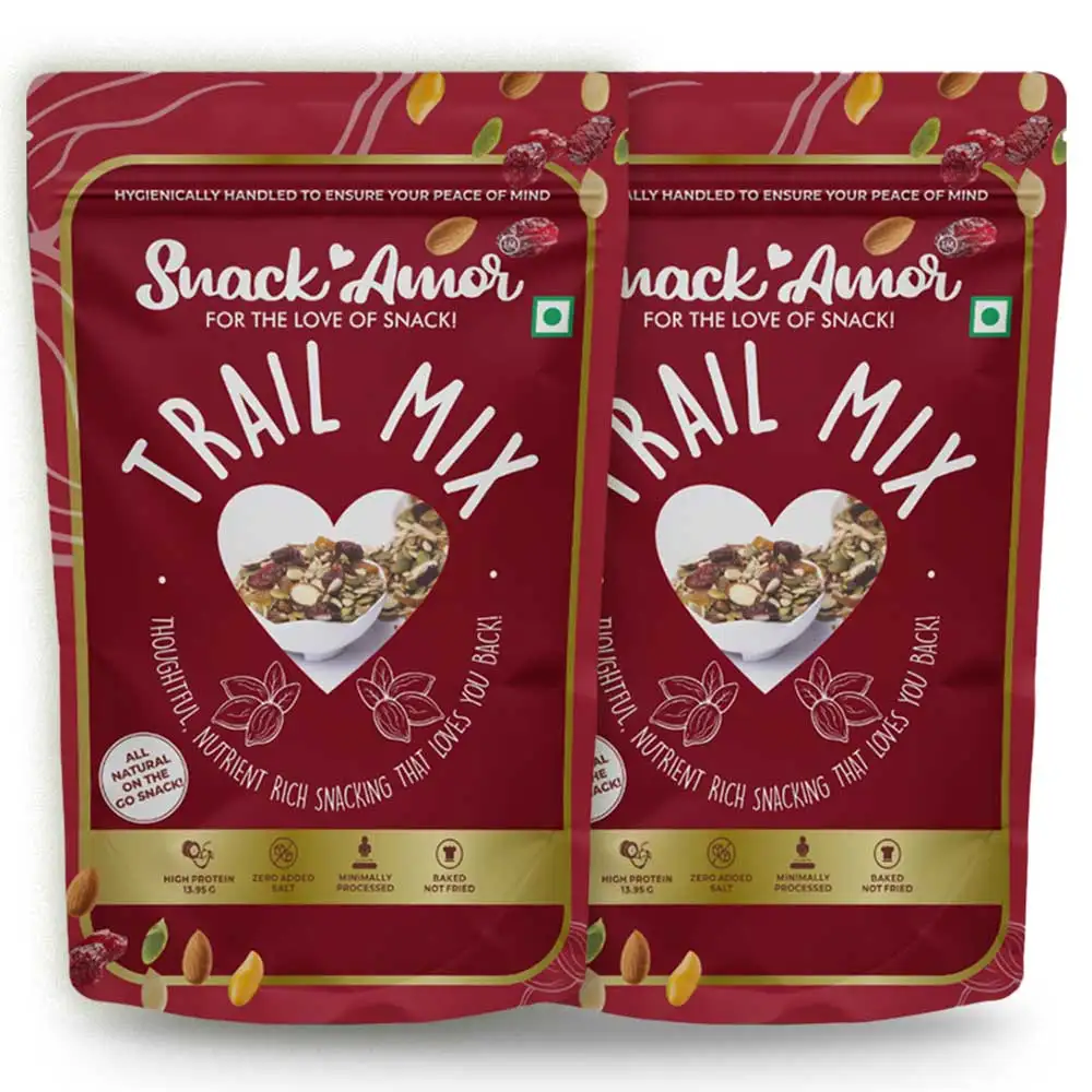 SnackAmor Trail Mix,  Unflavoured (Pack of 2)  175 g