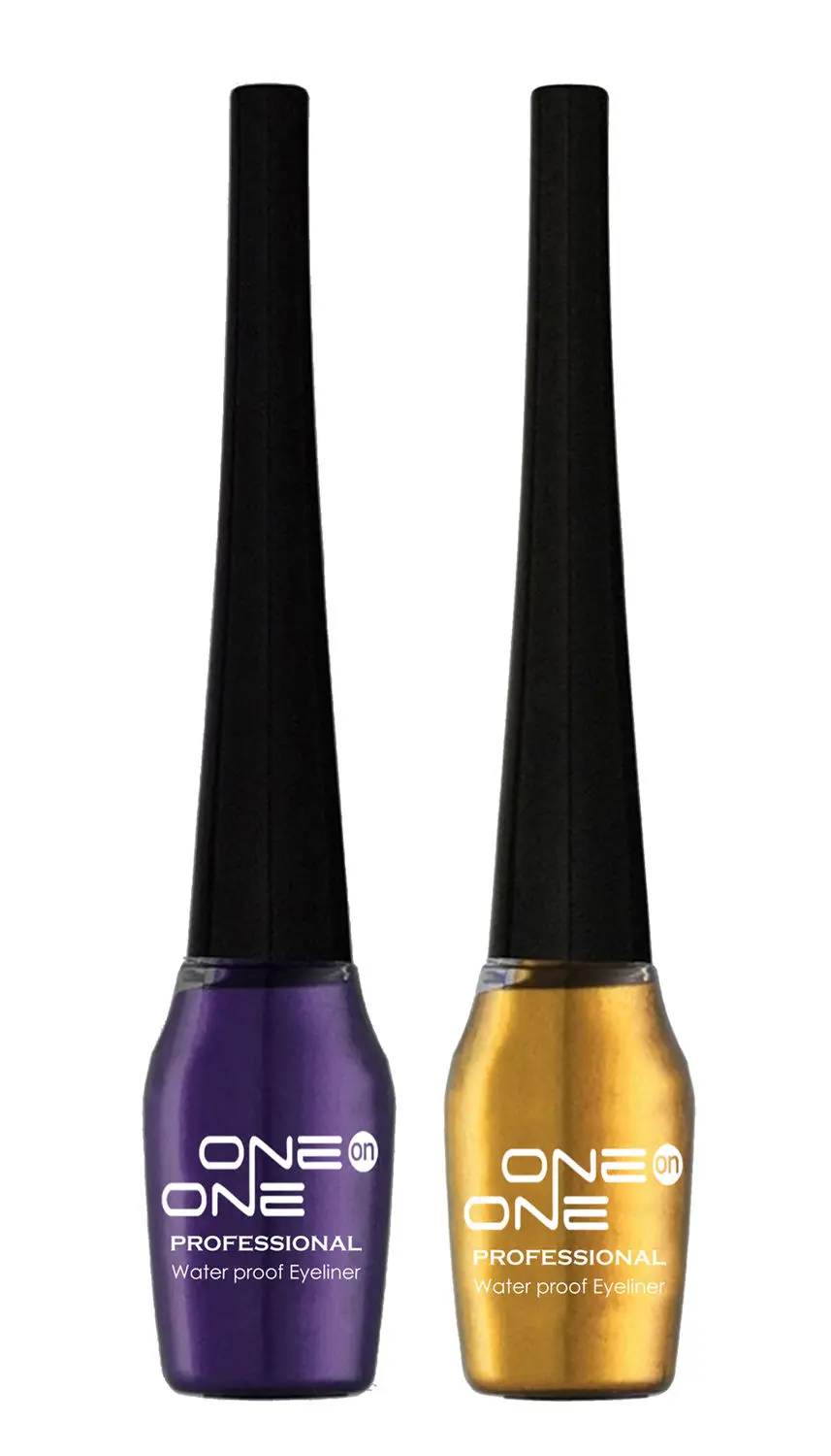 ONE on ONE Waterproof Eyeliner, Set of 2 (Purple and Golden)