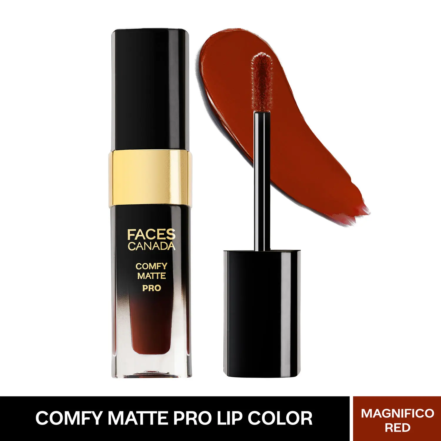 Faces Canada COMFY MATTE PRO LIP COLOR | Upto 10hrs stay |No Alcohol, No Dryness | Magnifico red 01 | 5.5 ml