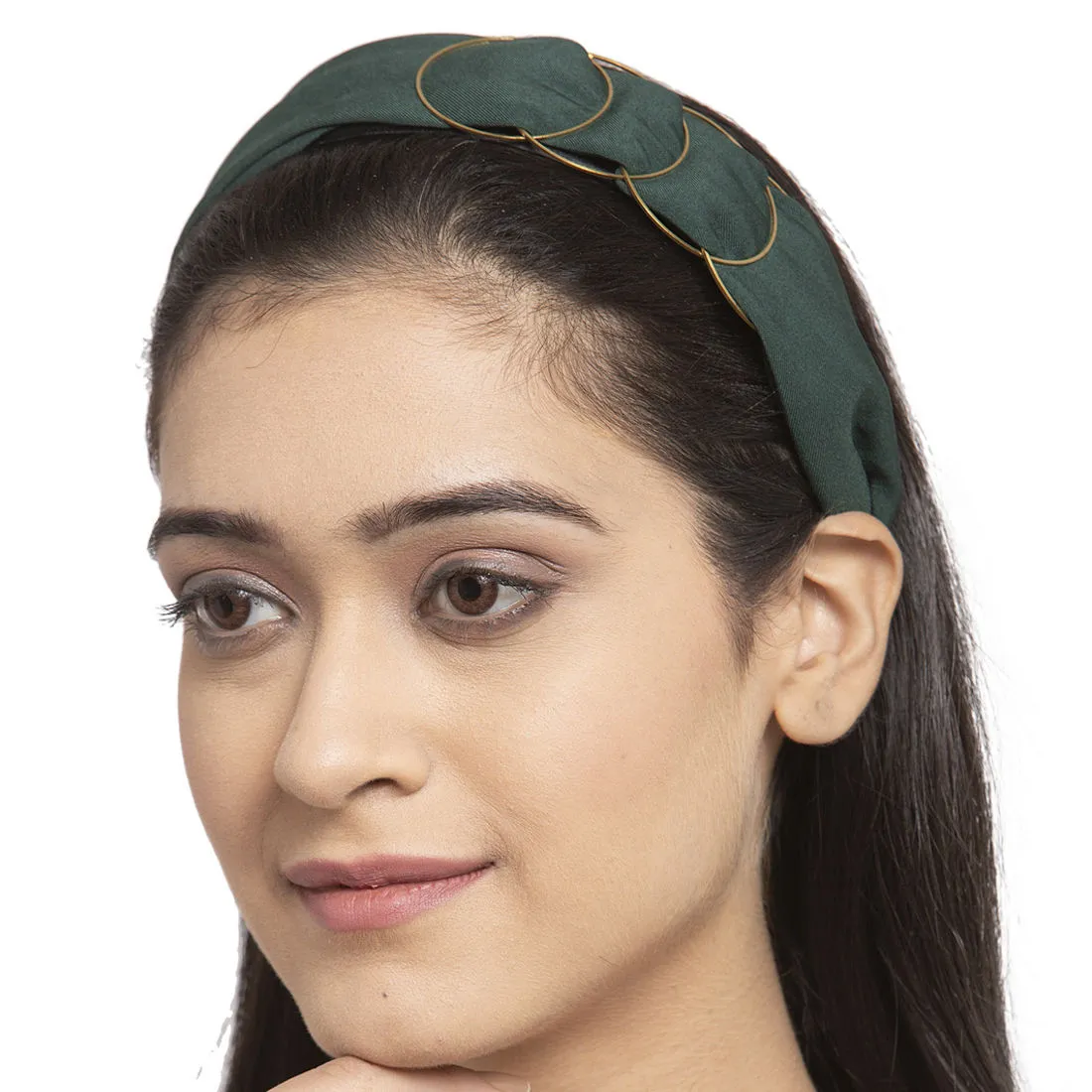 Ferosh Green Multiple Rings Hairband