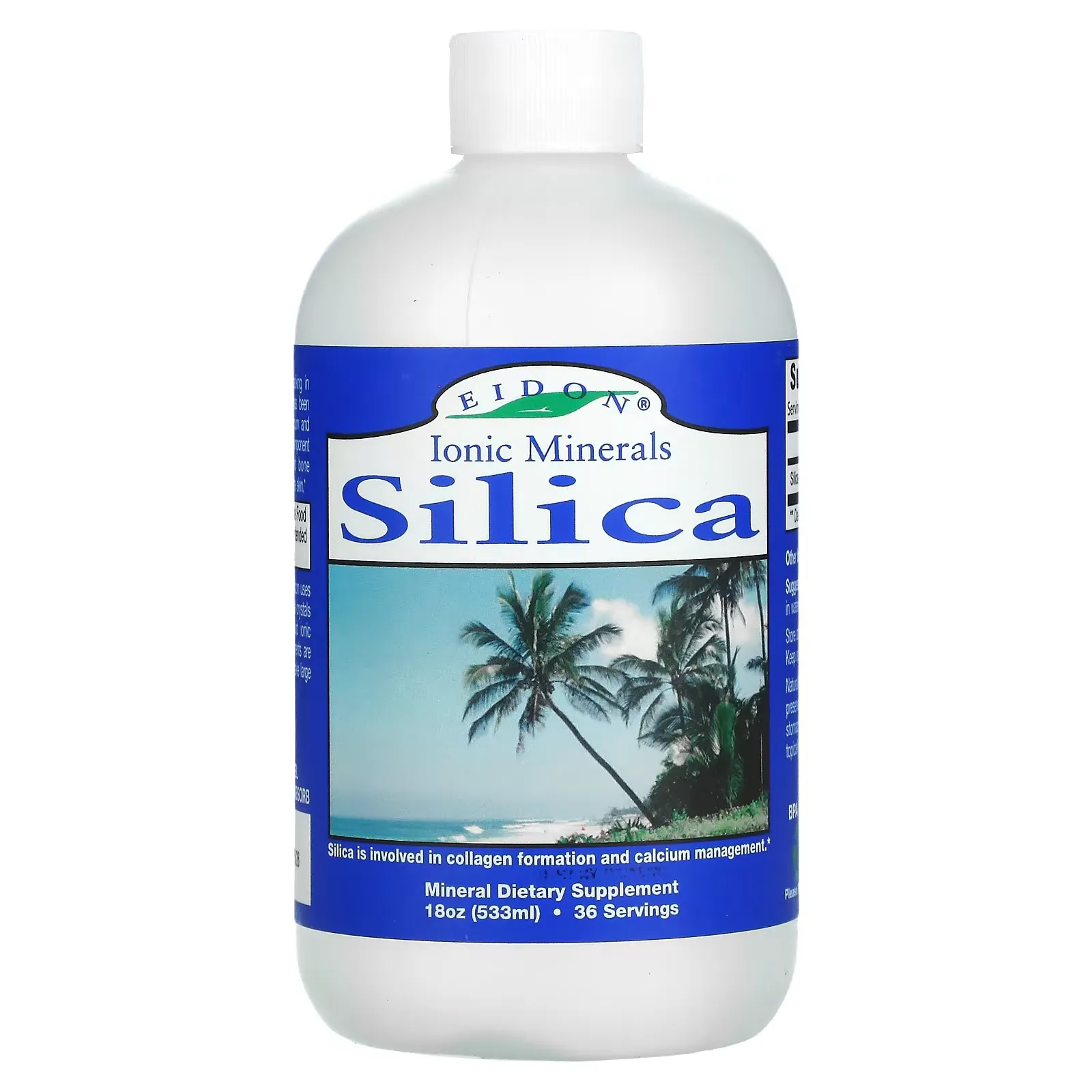 Ionic Minerals, Silica, 18 oz (533 ml)