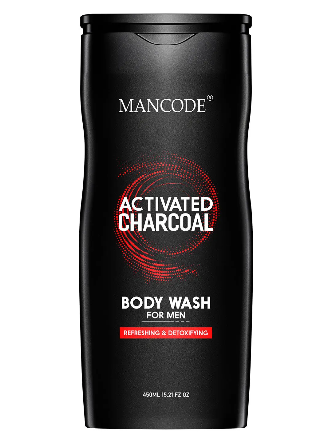 Mancode Activated Charcoal Body Wash for Men (450 ml)